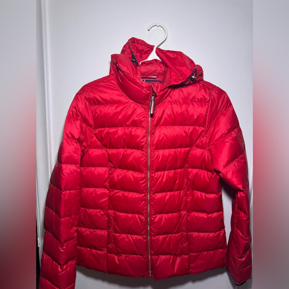 Tommy Hilfiger Vibrant Red Women's Puffer Jacket